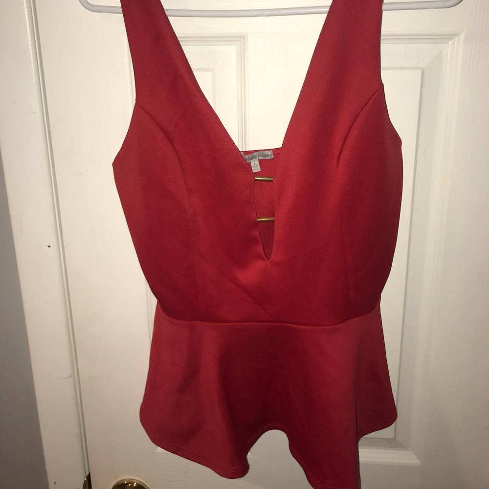 THREE peplum shirts